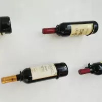 工匠时光铁艺壁挂酒架摆件葡萄酒瓶架红酒架置物架挂墙悬挂酒杯架