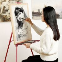 工匠时光素描画架画板套装折叠便携三脚架初学美术绘画写生手摇支架托盘