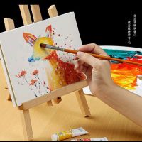 工匠时光儿童学生初学画框迷你画框画架diy颜料油画涂鸦家饰摆台