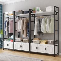 工匠时光简约衣架落地卧室挂衣架实木衣柜家用衣帽架衣服架挂衣架子落地式