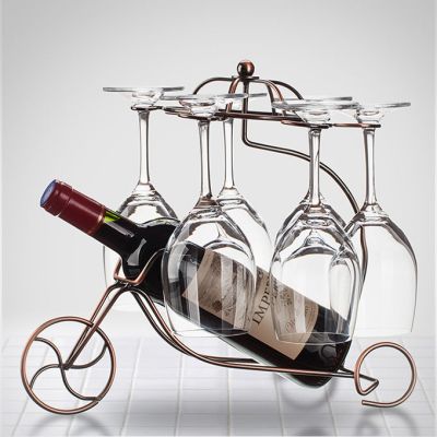 工匠时光创意红酒架摆件欧式红酒杯架家用葡萄酒杯套装客厅酒柜摆设装饰品
