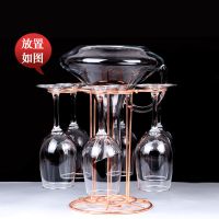 工匠时光家用红酒杯架酒柜红酒架摆件高脚葡萄酒装饰倒挂酒瓶架子欧式酒架
