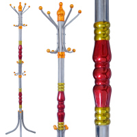 工匠时光不锈钢衣帽架加厚葫芦衣服物挂衣吊包多挂钩金属架落地直立卧室