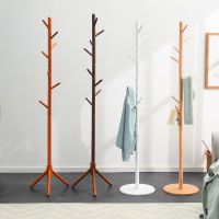 工匠时光衣帽架落地挂包架立式挂衣架实木衣裳架卧室木衣架子衣服挂架简易