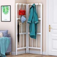工匠时光转角衣帽架落地铁艺简约现代家用衣服架卧室墙角能金属挂衣架