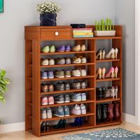 工匠时光鞋架子简易多层ins进门鞋柜防尘收纳架家用门口收纳仿实木架