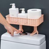 工匠时光浴室马桶收纳架免打孔吸盘置物架免打孔浴室置物架壁挂厕所马桶