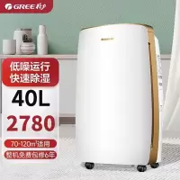 格力(GREE)除湿机DH40EH 家用低音抽湿器 干燥机吸湿器 一机多用 低音节能日除湿量31-40升/天童锁微电脑式