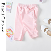 [39元3件]铅笔俱乐部童装女童防蚊裤薄款夏款宝宝小童七分裤子休闲舒适