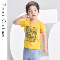 [清仓价:19元]铅笔俱乐部童装男童T恤小童圆领上衣儿童短袖休闲2022夏装