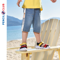 [39元3件]铅笔俱乐部童装夏装新款小男宝牛仔裤儿童中裤男童七分裤子