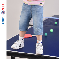 [39元3件]铅笔俱乐部童装男童牛仔裤夏装新款小童五分裤子儿童七分中裤