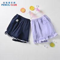 [直降价:29元]铅笔俱乐部童装2025夏装新款女童短裤儿童休闲裤子花边宝宝五分裤
