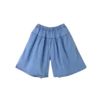 [1件5折:53元]铅笔俱乐部童装2025夏装新款女童牛仔短裤儿童五分裤中大童阔腿裤