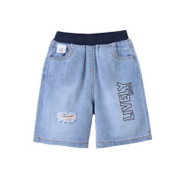 [1件3.5折价:35元]铅笔俱乐部童装2025夏装新款男小童牛仔裤儿童六分裤宝宝裤子中裤