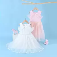 [1件5折]铅笔俱乐部童装2025夏装新款女童礼服裙儿童连衣裙中大童公主裙子
