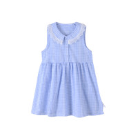 [1件3.5折]铅笔俱乐部童装2025夏装新款女小童连衣裙儿童背心裙宝宝格子裙子