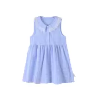 [1件5折:53元]铅笔俱乐部童装2025夏装新款女小童连衣裙儿童背心裙宝宝格子裙子