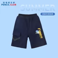 [1件5折:53元]铅笔俱乐部童装2025夏装新款男童中裤儿童裤子大口袋小童卡通短裤