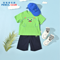 [一口价25元]铅笔俱乐部童装2025夏装新款男童短袖儿童t恤小童宝宝卡通上衣薄