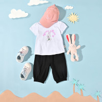 [直降价:29元]铅笔俱乐部童装2025夏装新款女小童短裤儿童休闲中裤宝宝七分裤子