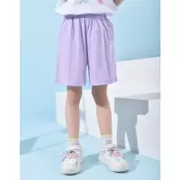 [1件5折:42元]铅笔俱乐部童装2025夏装新款女童短裤儿童纯棉裤子中大童运动中裤
