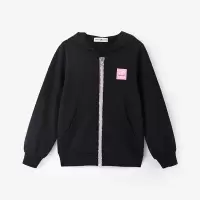 [直降价:69元]铅笔俱乐部童装2025春装新款女童外套儿童休闲上衣中大童拉链开衫