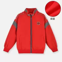 [1件3.5折:89元]铅笔俱乐部秋冬新款男童外套中大童双层棒球服儿童反光条夹克