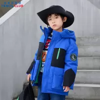 [1件3.5折:359元]铅笔俱乐部秋冬新款男童羽绒服中大童加厚中长款外套儿童上衣