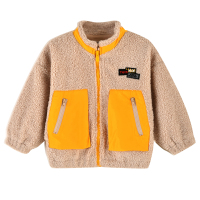 [直降价:79元]铅笔俱乐部秋冬新品男小童外套儿童羊羔绒上衣宝宝厚款夹克