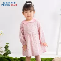 [1件5折:89元]铅笔俱乐部2025春装新款女小童连衣裙儿童长袖裙宝宝甜美印花裙子