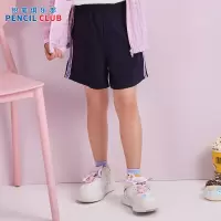 [1件5折:53元]铅笔俱乐部2025夏装新品女童短裤儿童三分裤中大童运动针织中裤子