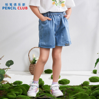[1件3折]铅笔俱乐部2025年夏季新品女童短裤儿童宽松休闲牛仔裤中大童热裤