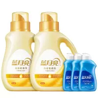 蓝月亮 橙花香浓缩柔顺剂1kg*2+风清白兰手洗专用洗衣液(旅行装)80g*3