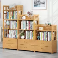 书柜书架置物架简易桌上用学生书柜书架落地简约现代儿童书架