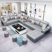 新款布艺沙发客厅组合闪电客现代简约贵妃转角大气小户型乳胶沙发