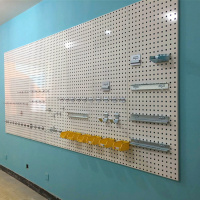 洞洞板工具墙五金工具架闪电客方孔板汽修挂钩多功能方孔挂板烘焙工具架 1200*500MM方孔板1.5MM厚