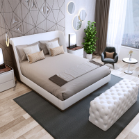 主卧室宾利大床闪电客双人轻奢榻榻米后现代简约轻奢别墅家具