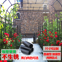 月季拱花架爬藤架葡萄架庭院花架花园室外不锈钢简单