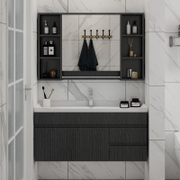 洗手盆柜卫生间洗漱台现代简约吊柜式洗脸面盆池卫浴室柜组合