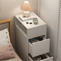  窄款床头柜闪电客简约现代家用卧室夹缝置物架床边柜迷你小型收纳柜子