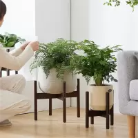 闪电客花架落地北欧十字花架阳台客厅鱼缸花盆植物绿萝多肉盆栽架花架子