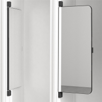 闪电客衣柜镜子内装推拉镜衣橱平开门穿衣镜内置旋转隐藏折叠伸缩全身镜