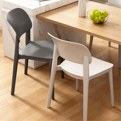 塑料椅子家用加厚闪电客餐厅餐桌餐椅久坐舒服商用现代简约凳子靠背北欧