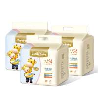 爹地宝贝纸尿裤M码男女宝宝尿不湿环腰棉柔超薄透气M72片非拉拉裤