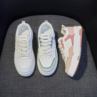 小白鞋女2022秋季新款女士低帮休闲鞋透气学生板鞋ins潮韩版增高女松糕鞋