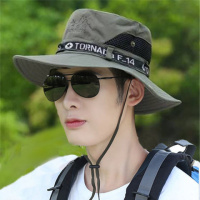 户外踏青钓鱼登山帽男士遮阳帽女沙滩防晒帽太阳帽夏季渔夫帽男