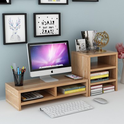 电脑显示器增高架子办公室笔记本桌面上收纳多功能打印机置物架