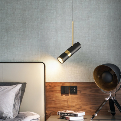 床头吊灯创意现代简约长线北欧网红卧室床头灯极简轻奢餐厅小射灯