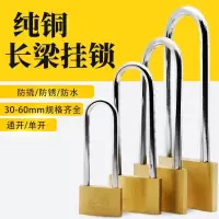 地球铜加长阿斯卡利挂锁柜子门锁防盗小锁头通开通用挂锁箱包锁电力锁